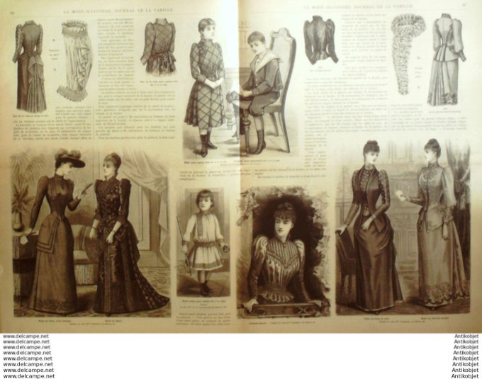 Journal + Patron Mode illustrée  1891 # 05 (with Pattern)