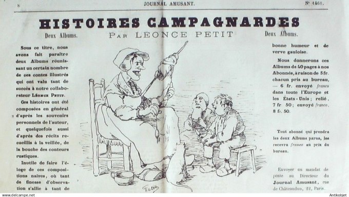 Le Journal Amusant 1884 # 1461 Les tribunaux comiques par Jules Moinaux