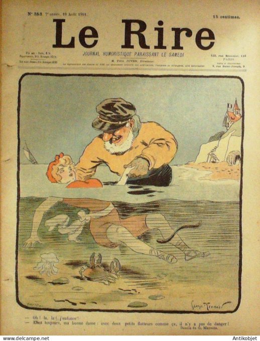 Le Rire 1901-08-10 # 353 Journal humoristique Ed.Originale Sue faire de nos femmes