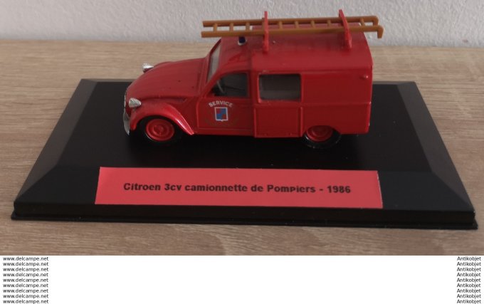 Citroen 3cv camionnette de Pompiers 1:43 1986