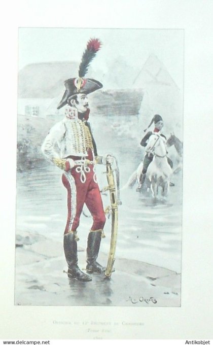 Officier du 12ème Régiment de chasseurs en 1802 signé Maurice Orange