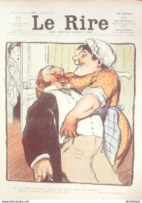 Le Rire 1905-07-15 # 128 Journal humoristique Ed.Originale Revue Militaire