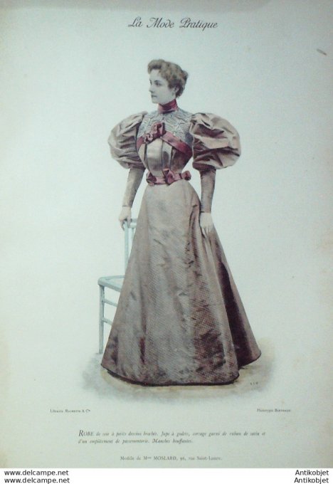 La Mode pratique 1895 # 17 Robe de soie