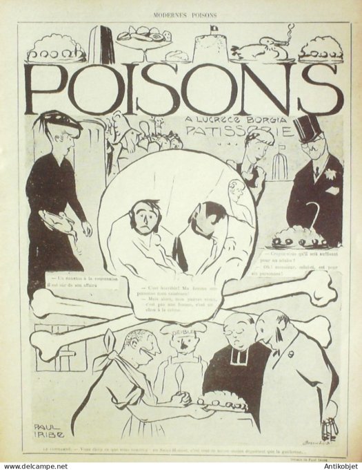 Le Rire 1905-07-15 # 128 Journal humoristique Ed.Originale Revue Militaire