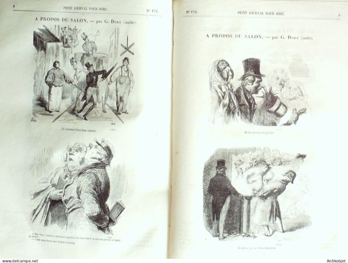 Petit journal pour Rire 1858 # 172 Nos troupiers Randon
