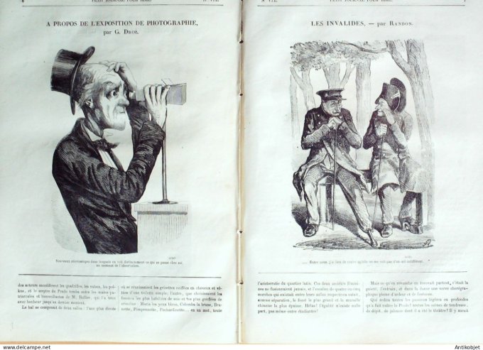 Petit journal pour Rire 1858 # 172 Nos troupiers Randon