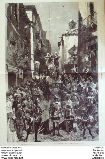 Le Monde illustré 1873 n°837 Mont St-Michel(50) Espagne Tolede Suisse Schwitz Landsgelmeinde