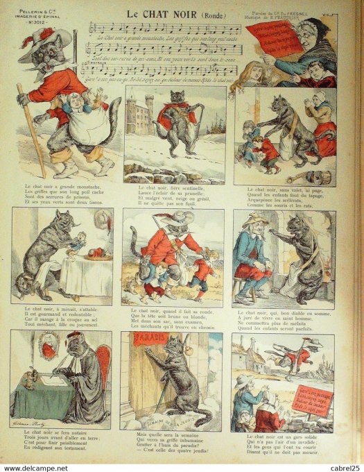 Le Chat Noir (Pellerin d'epinal) Ronde