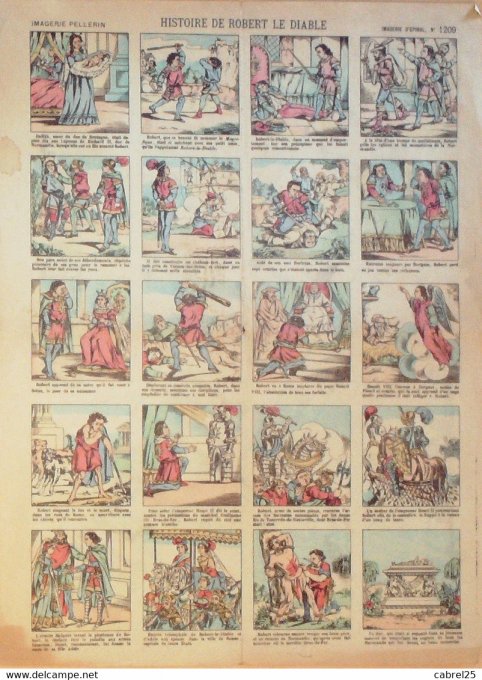 Histoire  de Robert Le Diable (Pellerin d'epinal)
