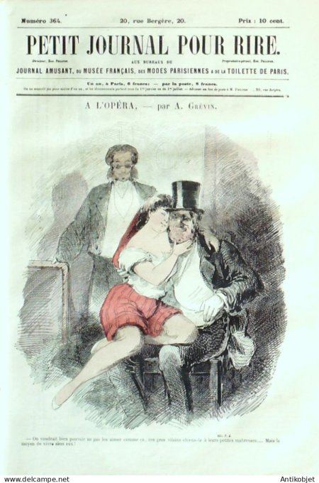 Petit journal pour Rire 1862 # 364 Les Domestiques a Paris