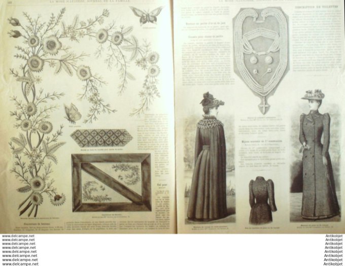 Journal + Patron Mode illustrée  1891 # 16 (with Pattern)