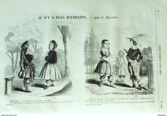 Petit journal pour Rire 1862 # 364 Les Domestiques a Paris