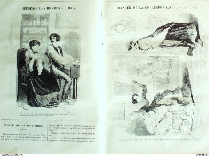 Petit journal pour Rire 1862 # 364 Les Domestiques a Paris