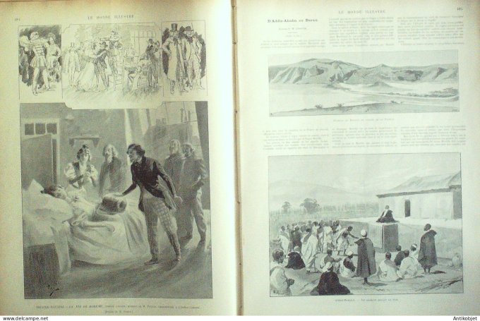 Le Monde illustré 1898 n°2154 Cuba Santiago chambre des députés bureau