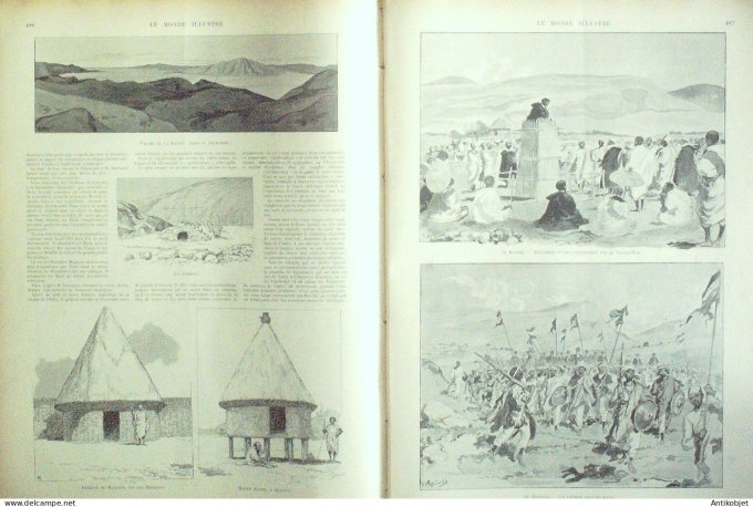 Le Monde illustré 1898 n°2154 Cuba Santiago chambre des députés bureau