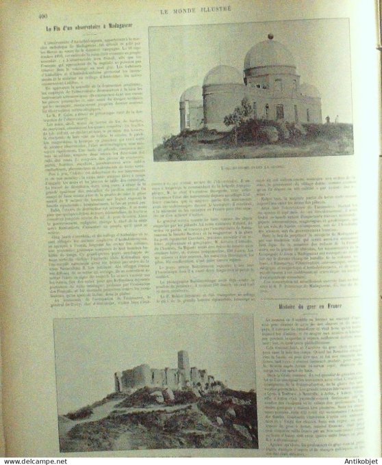 Le Monde illustré 1898 n°2154 Cuba Santiago chambre des députés bureau