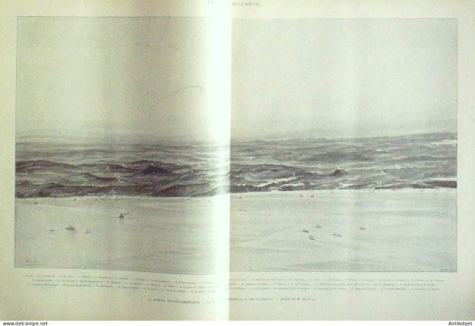 Le Monde illustré 1898 n°2154 Cuba Santiago chambre des députés bureau