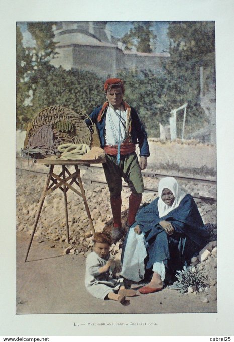 Turquie CONSTANTINOPLE marchand ambulant