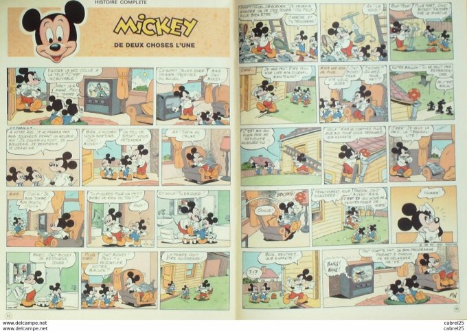 Journal de Mickey n°1867 AUBERT Jean Louis (12-4-1988)