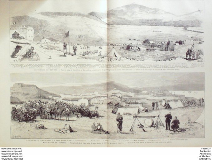 Le Monde illustré 1881 n°1258 Lyon (69) Angleterre Hughenden Lord Beaconsfield Tunisie Algérie Oran