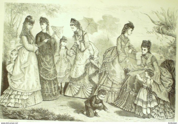 La Mode illustrée 1872 13è année complète reliée 52º