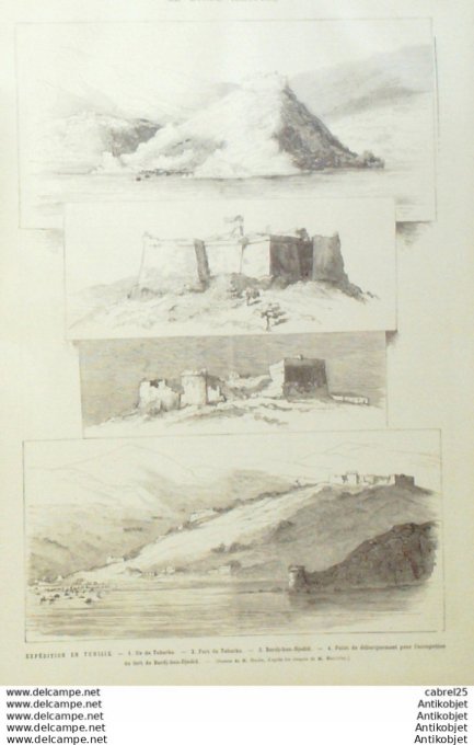 Le Monde illustré 1881 n°1258 Lyon (69) Angleterre Hughenden Lord Beaconsfield Tunisie Algérie Oran