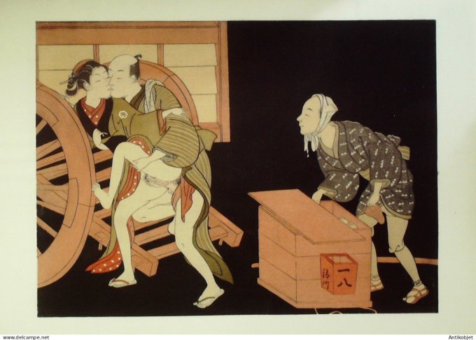 Estampe Japonaise scène érotique (Suzuki Harunobu 1724-1770)