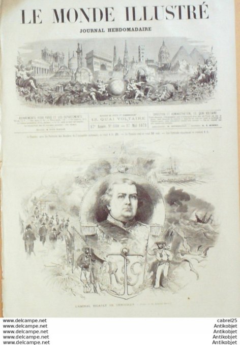 Le Monde illustré 1873 n°840 Espagne Tolède Gretna Green Autriche Vienne