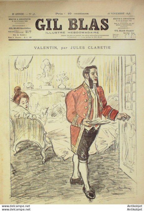 Gil Blas 1898 n°46 Jules CLARETIE Victor DELPY Léon ROZE