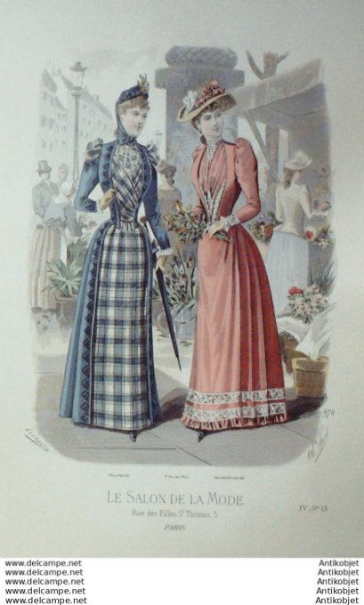 Gravure Mode Salon 1889 #  970 (Old Fashion plate)