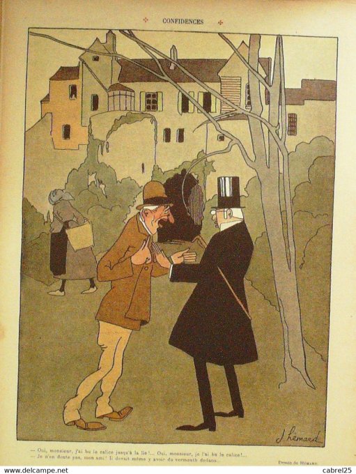 Le Rire 1909 n°313 Hémard Nob Poulbot Cardona Pierlin Florane Willy Pann Tiret Bognet