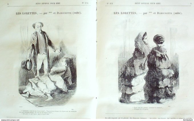 Petit journal pour Rire 1860 # 272 Refuse au Salon Grevin