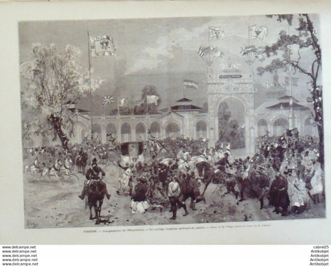 Le Monde illustré 1873 n°840 Espagne Tolède Gretna Green Autriche Vienne