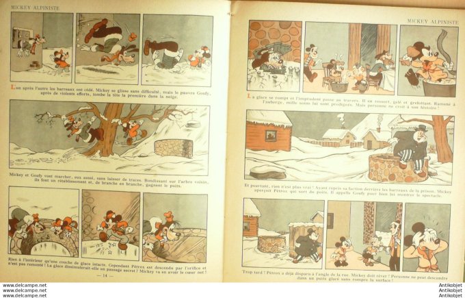 Walt Disney Mickey Alpiniste Hachette # Eo 1935