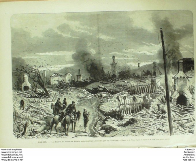Le Monde illustré 1876 n°1018 Maroc Oudjda Koumia Klandjars Serbie Buimir Tcherkes Usa Philadelphie 
