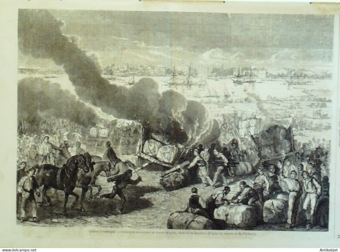 Le Monde illustré 1862 n°249 Toulon Santi-Pietri (83) Maroc Cap Spartel Algérie Laghouat Ben-Saîdan