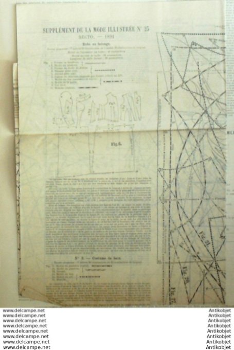 Journal + Patron Mode illustrée  1891 # 23 (with Pattern)