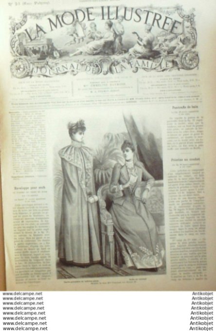 Journal + Patron Mode illustrée  1891 # 23 (with Pattern)