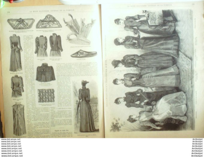 Journal + Patron Mode illustrée  1891 # 23 (with Pattern)