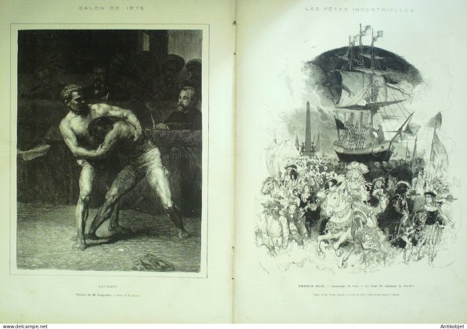 Le Monde illustré 1874 n°945 Blois (41) Denain (59) Avignon (84)
