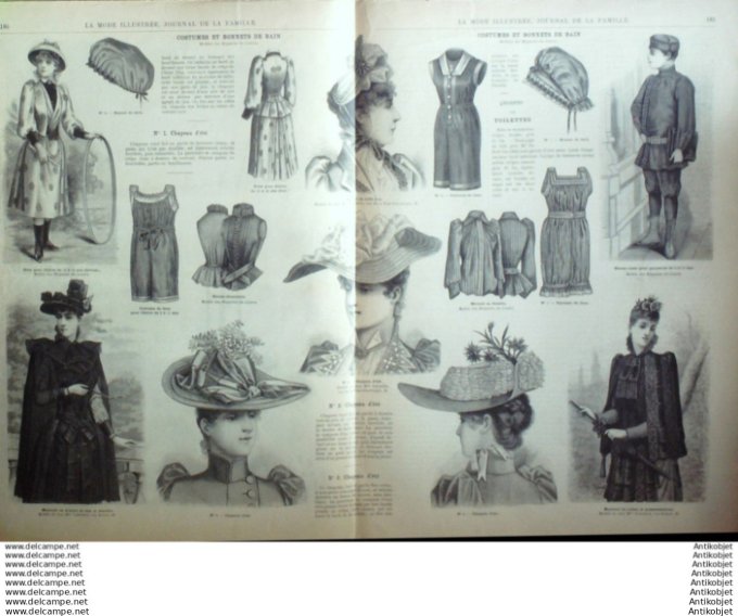 Journal + Patron Mode illustrée  1891 # 23 (with Pattern)