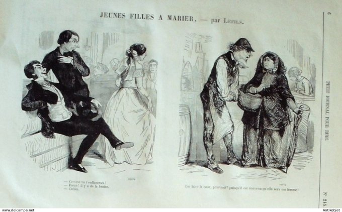 Petit journal pour Rire 1859 # 245 Le Retour de Vacances Grevin