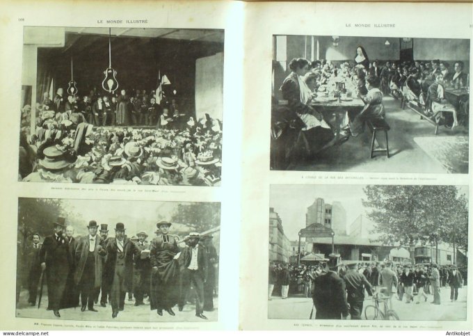 Le Monde illustré 1902 n°2366 La Roche-sur-Yon (85) Satory Versailles (78) Rome Palais Borghèse