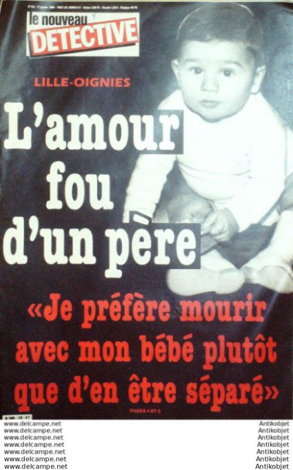 Détective 1984 # 122 St-Aubin-Les-Elbeuf Lille Mortain Roye Beauvais Grandvilliers Lyon