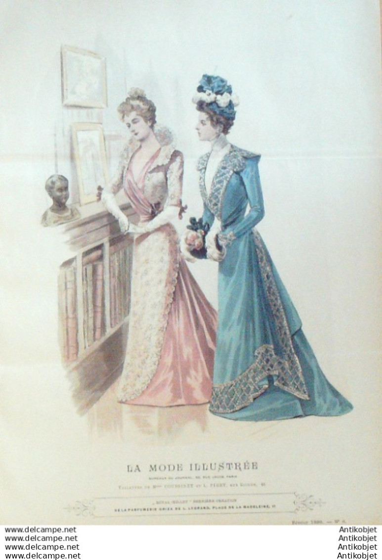 Gravure Mode illustree 1899 # 06 (Old Fashion plate) RARE