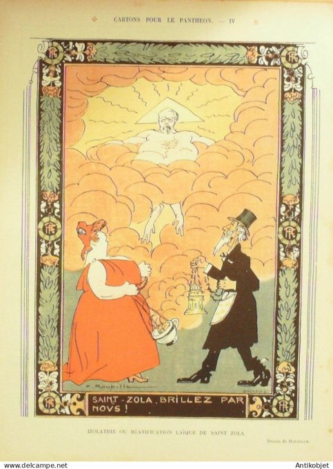 Le Rire 1908-06- 6 # 279 Journal humoristique Ed.Originale Pays-Bas Volendam