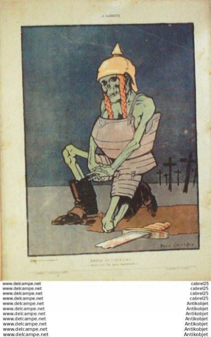 La Baionnette 1916 # 066 (Le Dictateur Aux Ventres) Harley Neumont Wegener Zislin