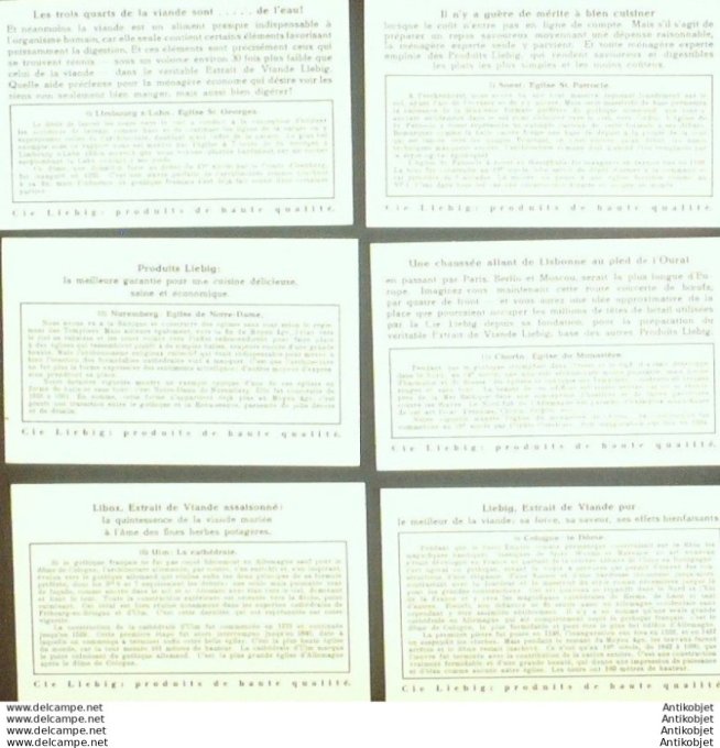 Chromo Liebig Sang 1289b Domes d'Allemange medievale 7-12 (1934)