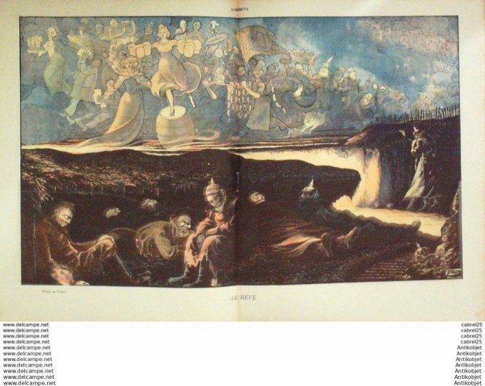 La Baionnette 1916 # 066 (Le Dictateur Aux Ventres) Harley Neumont Wegener Zislin