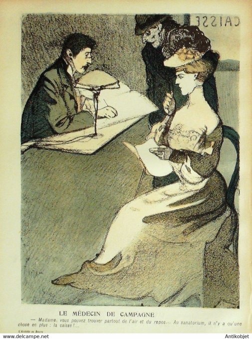 L'Assiette au beurre 1905 n°233 Le Sanatorium Florane